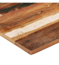 Dessus de table carré 70x70 cm 25-27 mm Bois de récupération