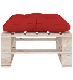 Salon palette de jardin 6 pcs avec coussins bois de pin