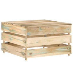 Salon de jardin 12 pcs avec coussins Bois imprégné de vert