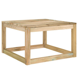 Salon de jardin 10 pcs avec coussins bois de pin imprégné