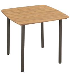 Ensemble de salle à manger de jardin 3 pcs Résine tressée Gris