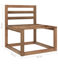 Salon de jardin 8 pcs avec coussins Crème