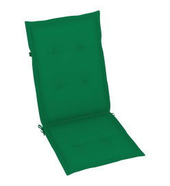 Chaises inclinables de jardin 6 pcs avec coussins Bois d'acacia