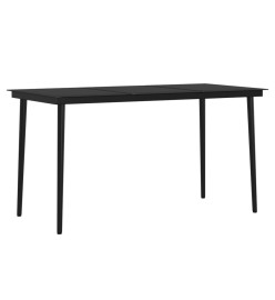 Mobilier de salle à manger de jardin coussins 7 pcs Marron/noir