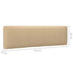 Canapé central palette de jardin marron miel bois pin imprégné