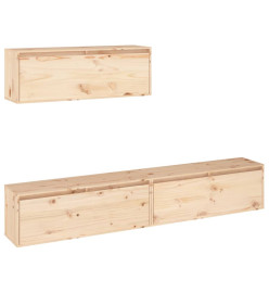 Meubles TV 3 pcs Bois massif de pin