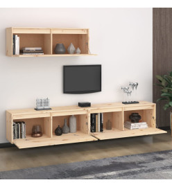 Meubles TV 3 pcs Bois massif de pin