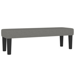 Lit à sommier tapissier avec matelas Gris foncé 140x200cm Tissu