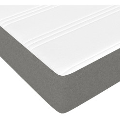 Lit à sommier tapissier avec matelas Gris foncé 160x200cm Tissu