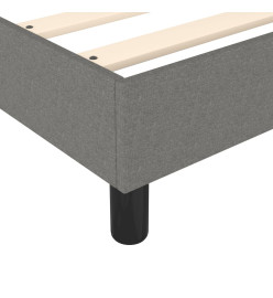 Lit à sommier tapissier avec matelas Gris foncé 140x200cm Tissu