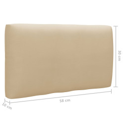 Salon de jardin palette 6pcs avec coussins Pin imprégné de gris