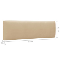 Salon de jardin palette 6pcs avec coussins Pin imprégné de gris