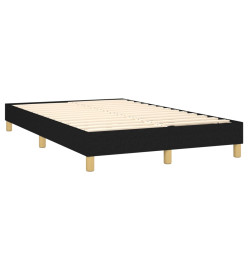 Lit à sommier tapissier avec matelas Noir 120x200 cm Tissu