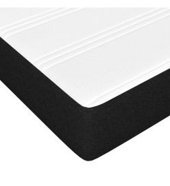 Lit à sommier tapissier avec matelas Noir 120x200 cm Tissu