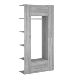 Armoires de couloir 2 pcs Sonoma gris Bois d'ingénierie