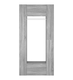 Armoires de couloir 2 pcs Sonoma gris Bois d'ingénierie