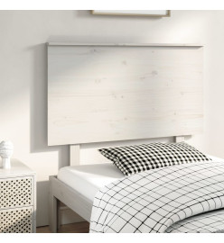 Tête de lit Blanc 94x6x82,5 cm Bois massif de pin