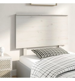 Tête de lit Blanc 94x6x82,5 cm Bois massif de pin