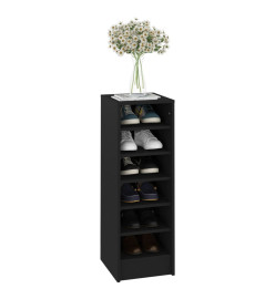 Armoire à chaussures Noir 31,5x35x90 cm Aggloméré