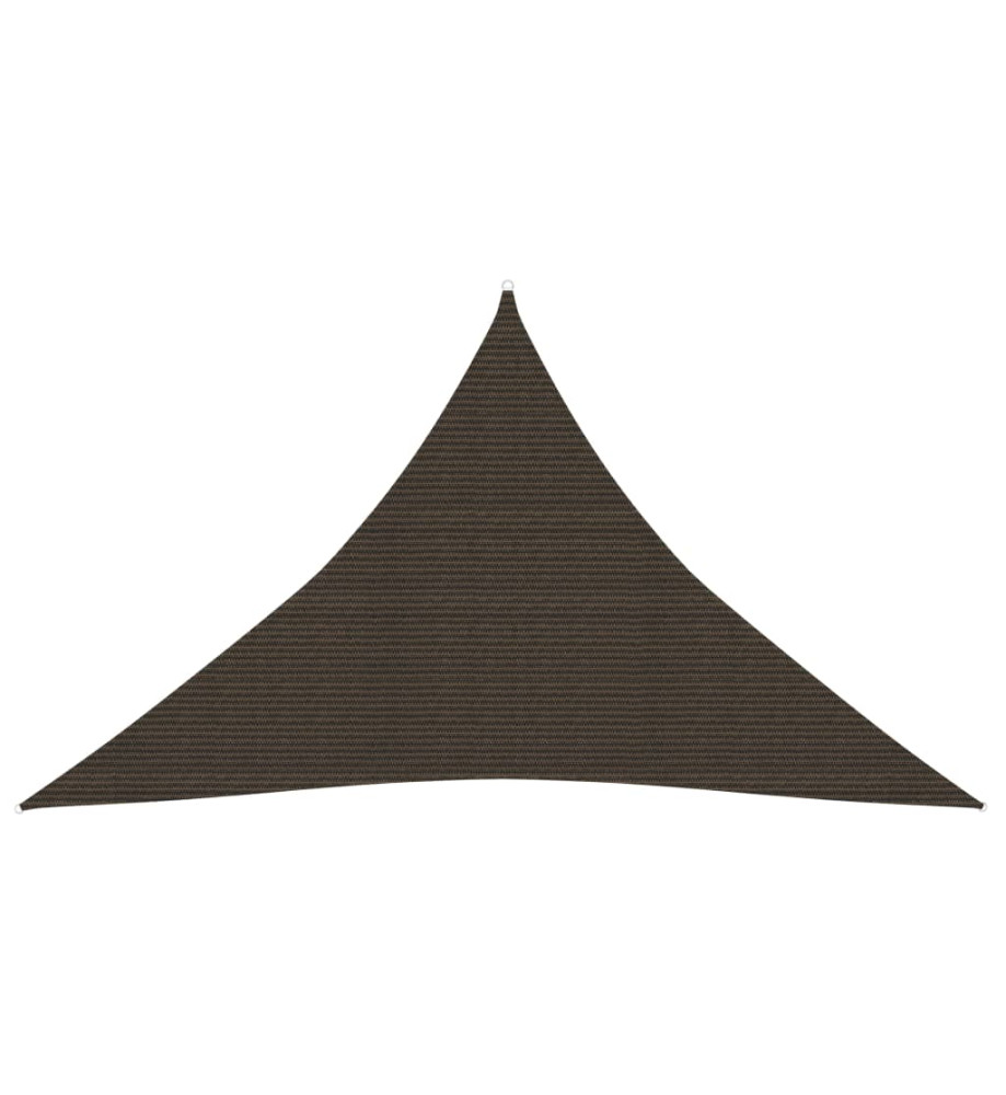 Voile d'ombrage 160 g/m² Marron 4x4x5,8 m PEHD