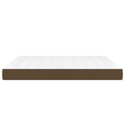 Matelas de lit à ressorts ensachés Marron foncé 180x200x20 cm