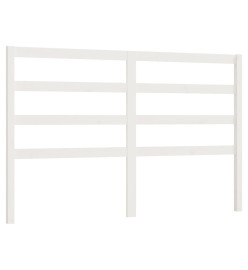 Tête de lit Blanc 156x4x100 cm Bois massif de pin