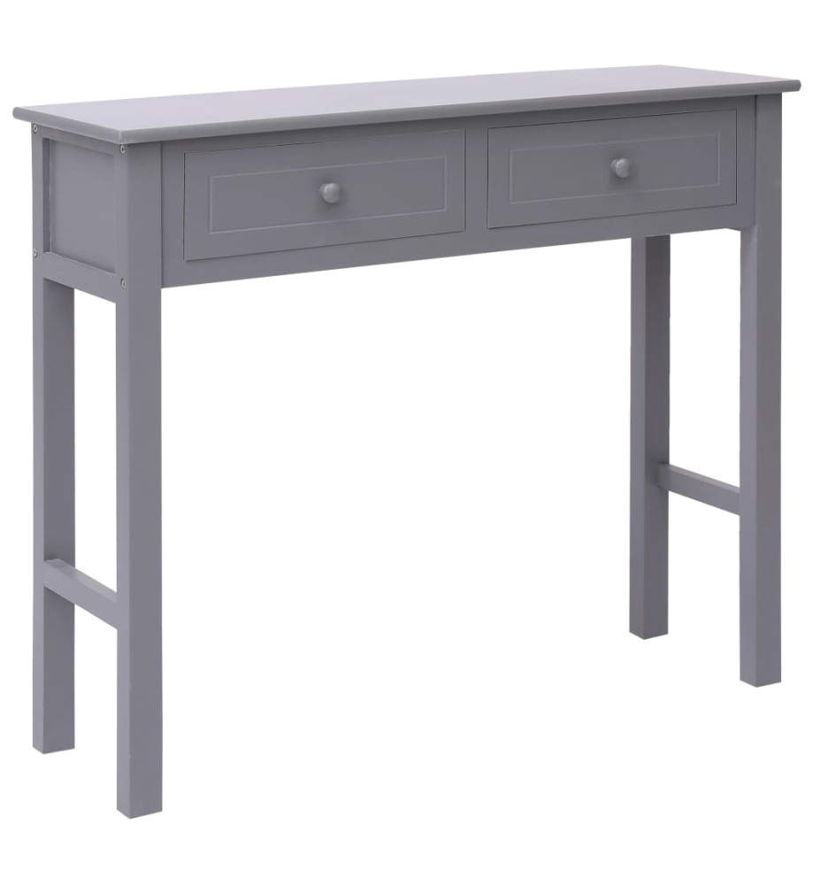 Table console Gris 90 x 30 x 77 cm Bois