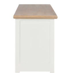 Meuble TV Blanc 120x30x40 cm Bois