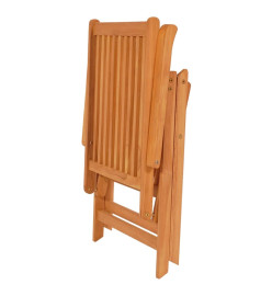 Chaises de jardin 4 pcs avec coussins bleu royal Bois de teck