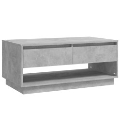 Table basse Gris béton 102,5x55x44 cm Aggloméré