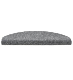 Tapis autoadhésifs de marches 5 pcs Gris clair 65x21x4 cm