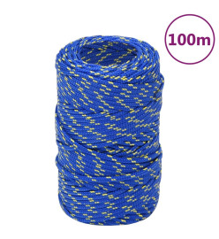 Corde de bateau Bleu 2 mm 100 m Polypropylène