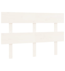 Tête de lit Blanc 124x3x81 cm Bois massif de pin