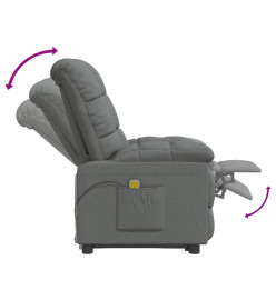 Fauteuil de massage Gris foncé Tissu