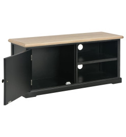 Meuble TV Noir 90 x 30 x 40 cm Bois