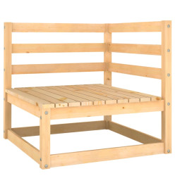 Salon de jardin 6 pcs bois de pin massif