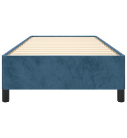 Cadre de lit Bleu foncé 90x200 cm Velours