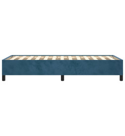 Cadre de lit Bleu foncé 90x200 cm Velours