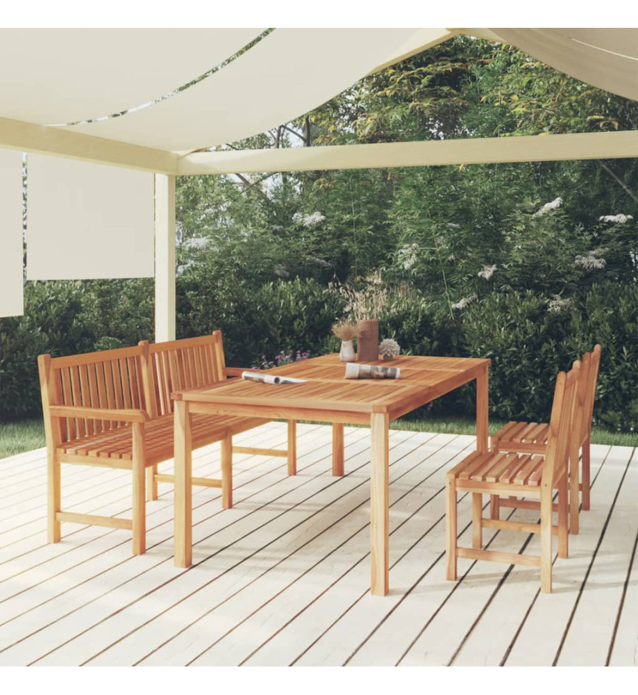 Ensemble à dîner de jardin 4 pcs Bois de teck massif Ensemble à dîner de jardin 4 pcs Bois de teck massif