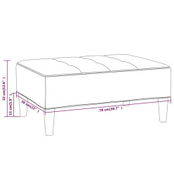 Tabouret Gris clair Tissu en microfibre