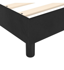 Lit à sommier tapissier avec matelas Noir 120x200 cm Velours