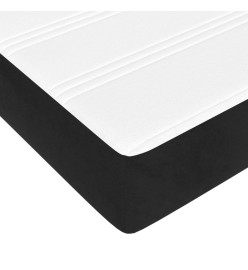 Lit à sommier tapissier avec matelas Noir 120x200 cm Velours