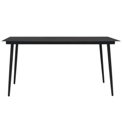 Ensemble de salle à manger de jardin 7 pcs