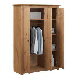 Garde-robe à 3 portes 118x50x171,5 cm Pin Assortiment Panama