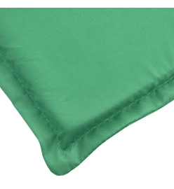 Coussin de chaise de terrasse vert (75+105)x50x3 cm