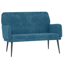 Banc Bleu 108x79x79 cm Velours