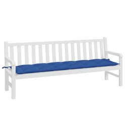 Coussin de banc de jardin bleu 200x50x7 cm tissu oxford