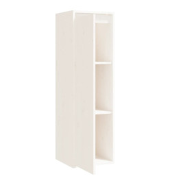 Armoire murale Blanc 30x30x100 cm Bois de pin massif