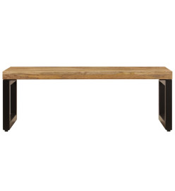 Table basse 100x50x35 cm Bois de manguier solide et acier