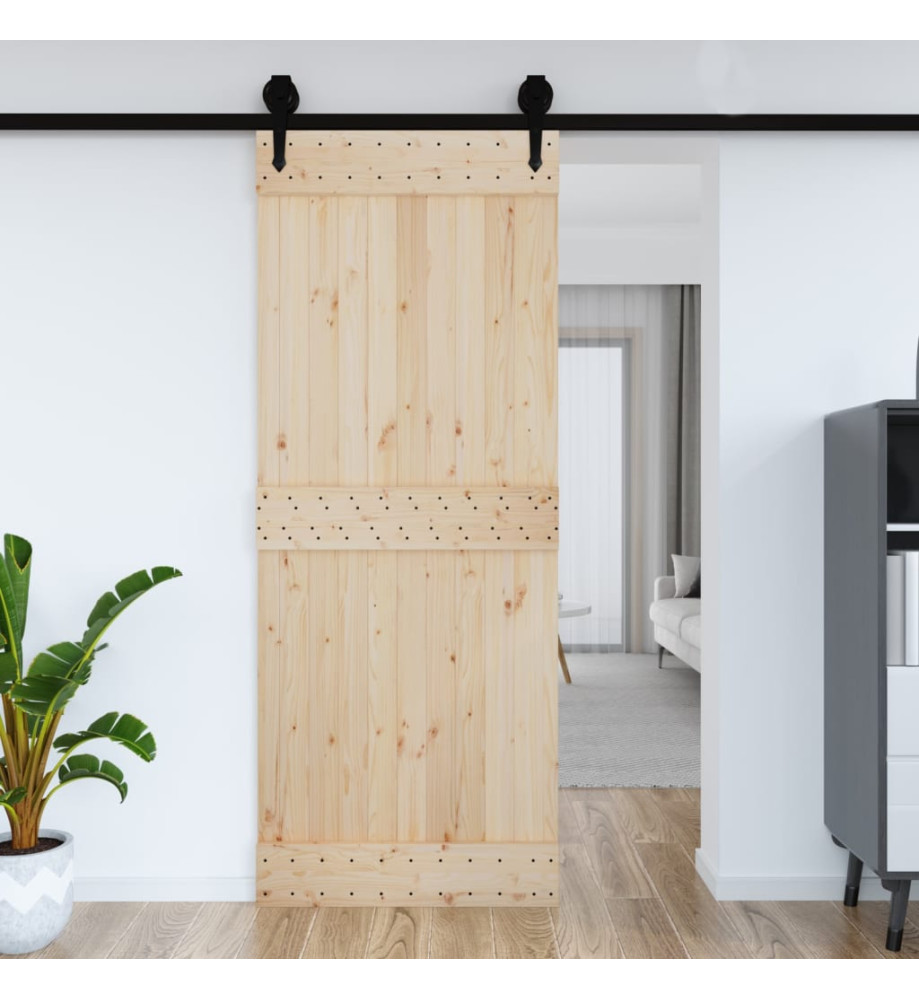 Porte NARVIK 90x210 cm bois massif de pin